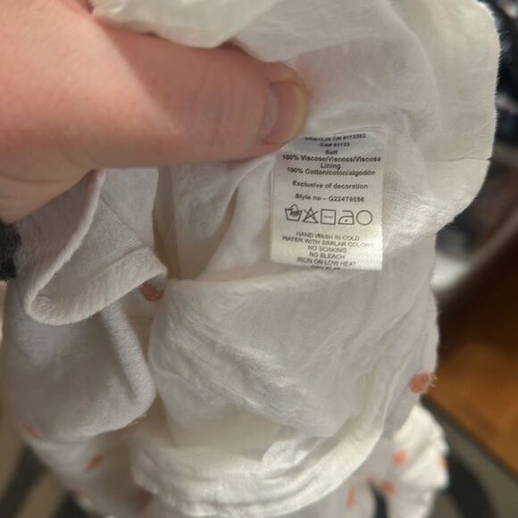 GREYLIN White and Pink Polka Dot Women's Top - Picture 5 of 5